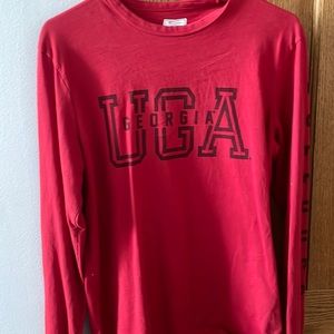 Red UGA Georgia Long Sleeve T